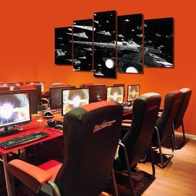 Imperial Fleet Painting Movie Canvas Wall Art