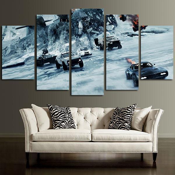 In The Battle Fast And Furious Movie Canvas Wall Art