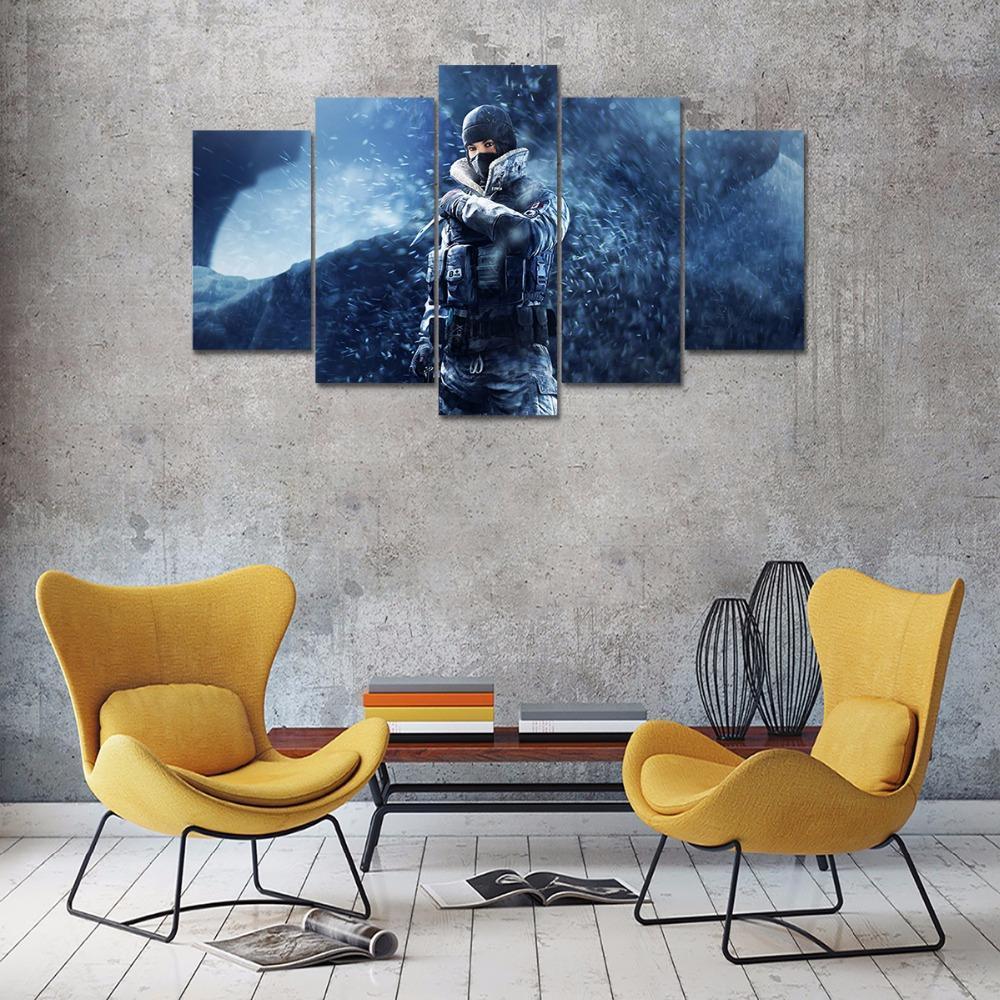 In The Snow Tom Clancy's Rainbow Six Siege Gaming Canvas Wall Art