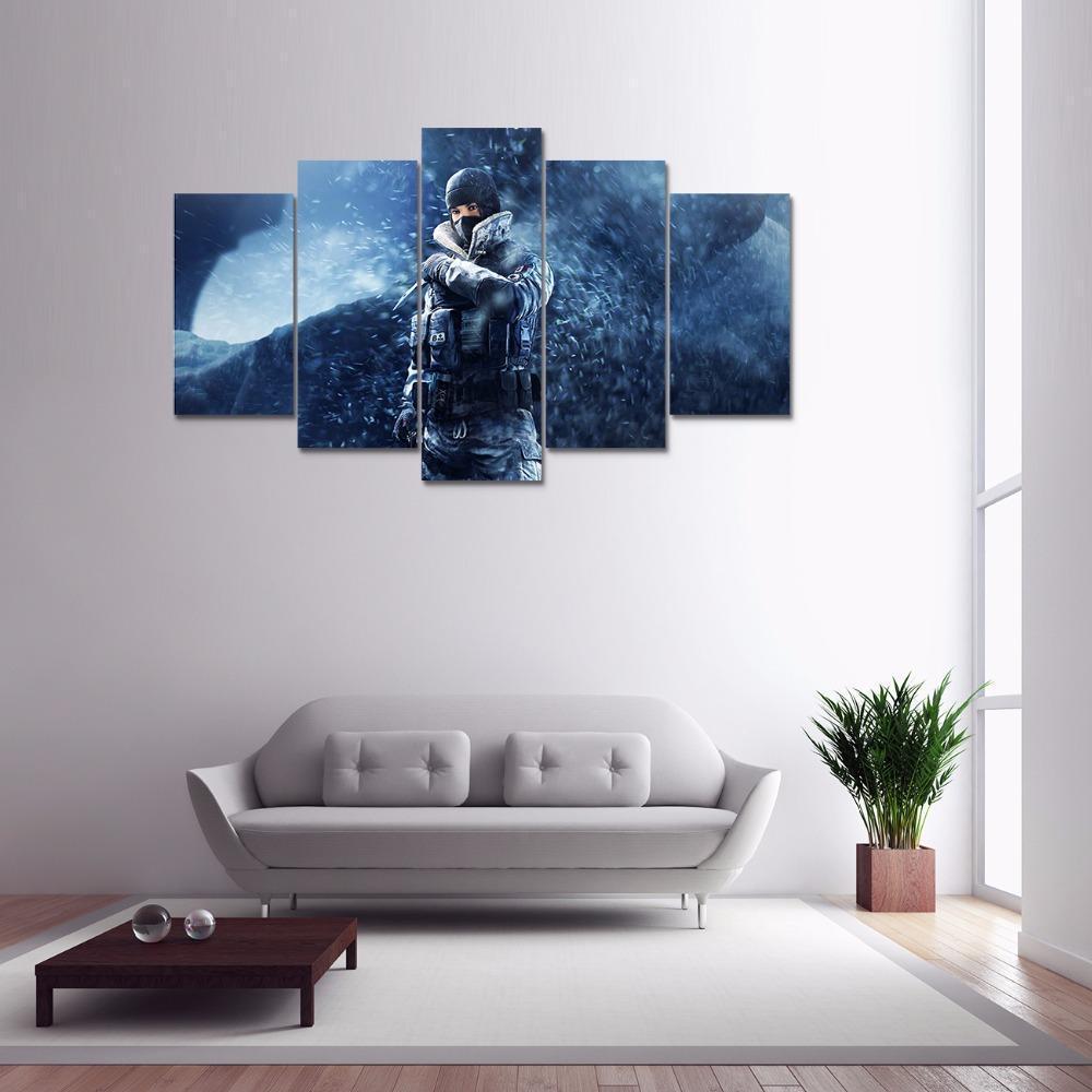 In The Snow Tom Clancy's Rainbow Six Siege Gaming Canvas Wall Art