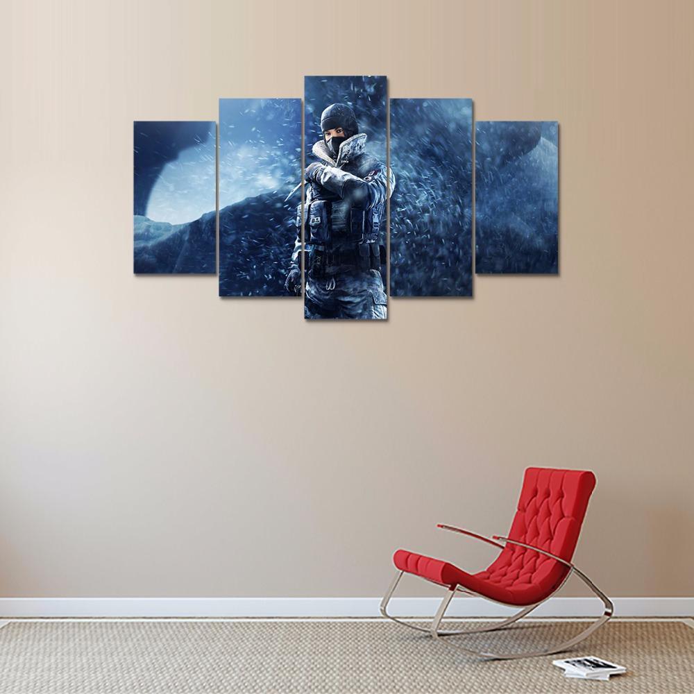 In The Snow Tom Clancy's Rainbow Six Siege Gaming Canvas Wall Art