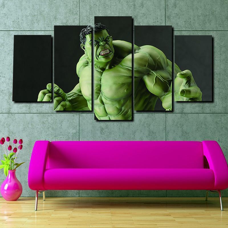 Incredible Hulk : Rage Marvel Canvas Wall Art