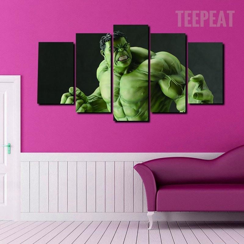 Incredible Hulk : Rage Marvel Canvas Wall Art