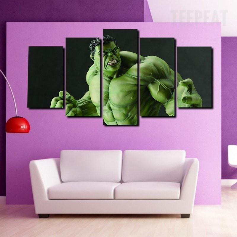Incredible Hulk : Rage Marvel Canvas Wall Art