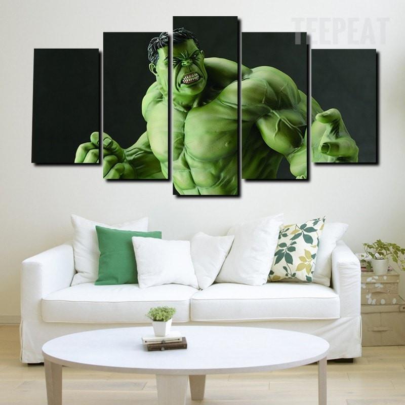 Incredible Hulk : Rage Marvel Canvas Wall Art