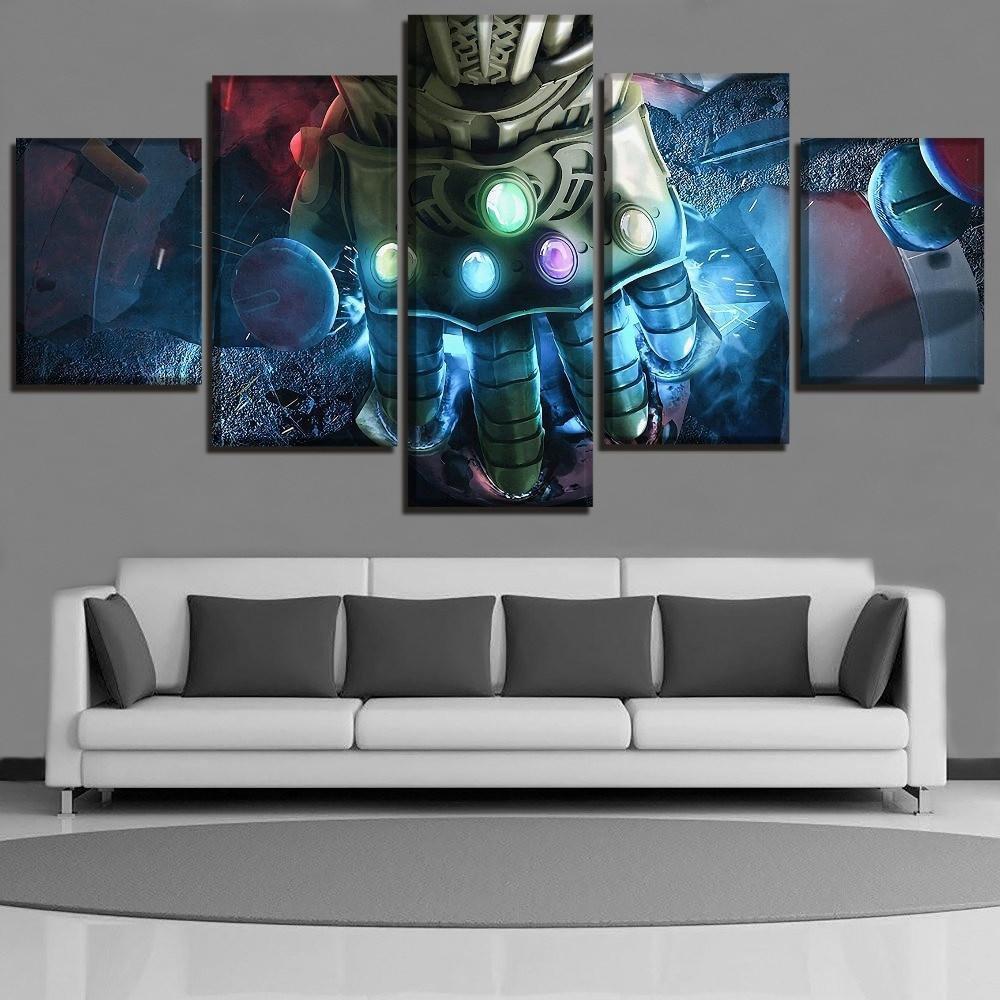 Infinity Gauntlet Of Thanos Marvel Canvas Wall Art