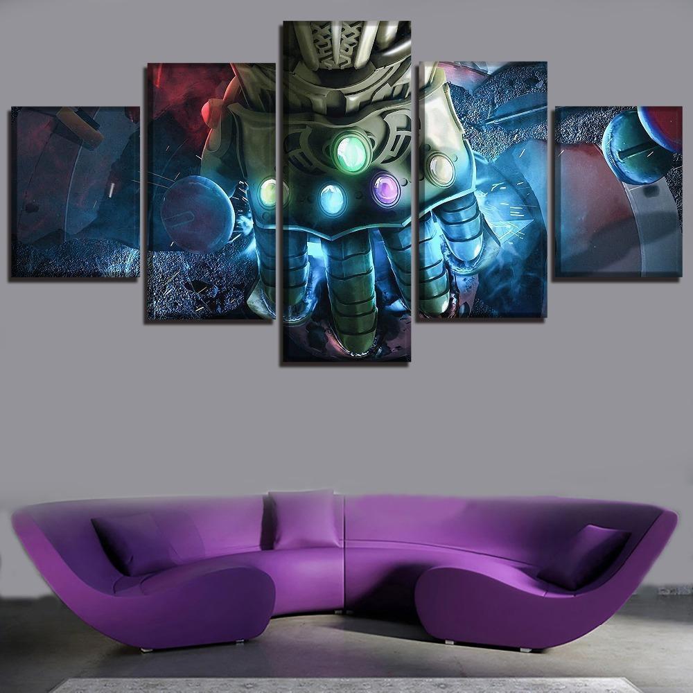 Infinity Gauntlet Of Thanos Marvel Canvas Wall Art