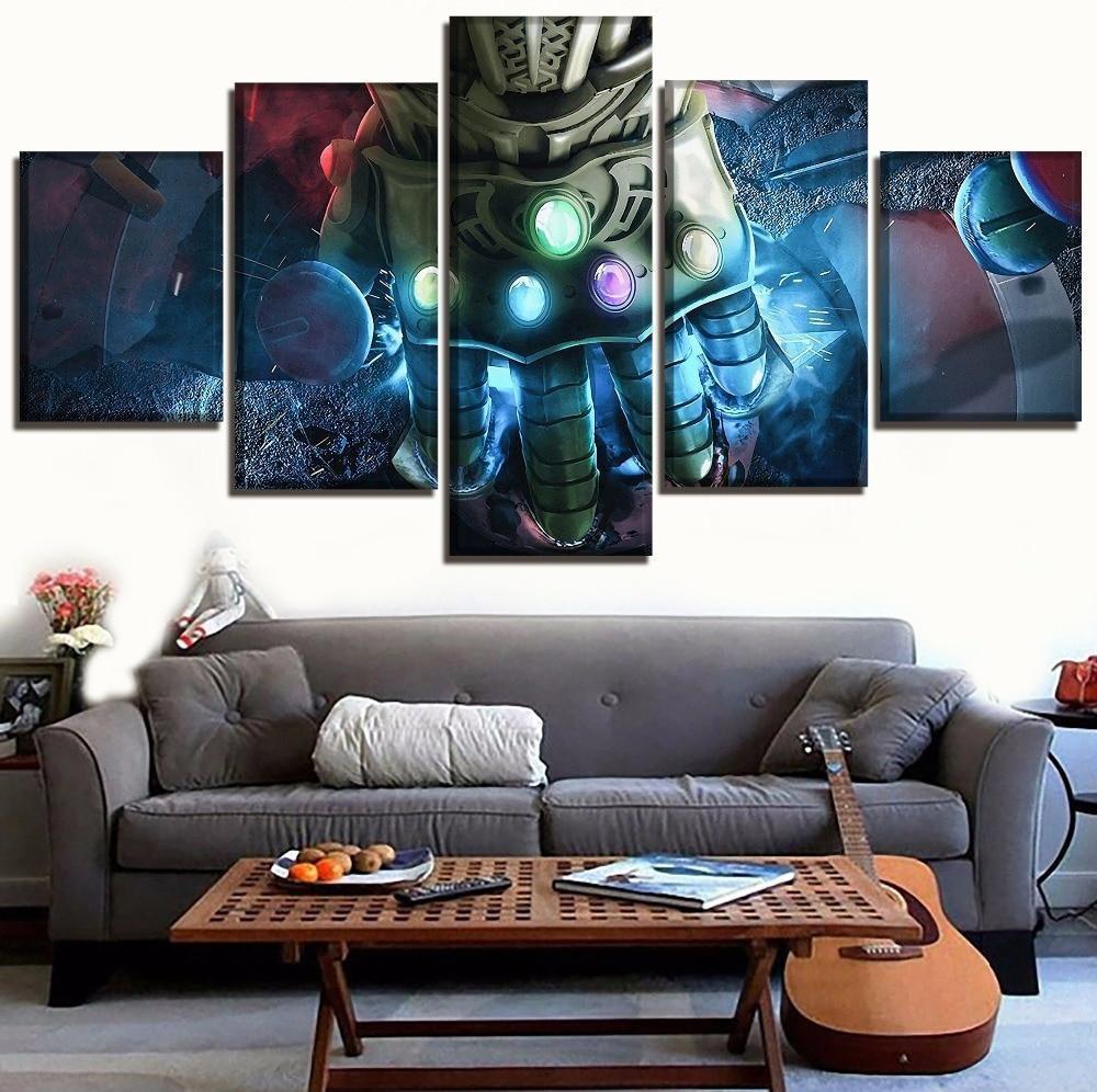 Infinity Gauntlet Of Thanos Marvel Canvas Wall Art