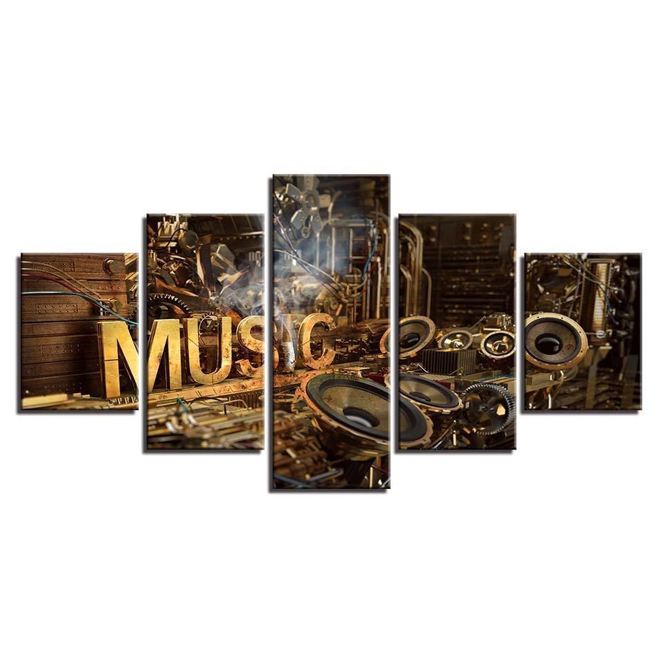 Interesting Speaker Music Canvas Wall Art