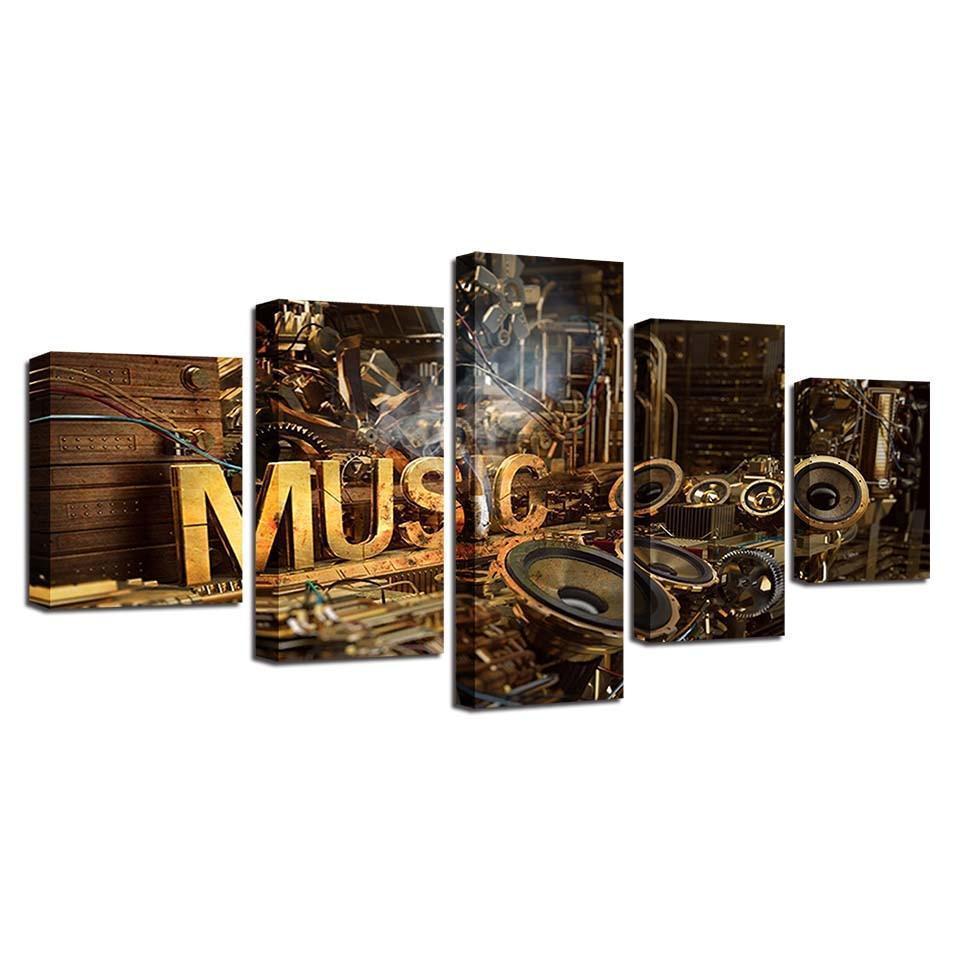 Interesting Speaker Music Canvas Wall Art