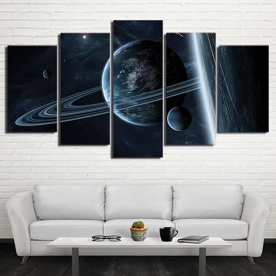 Interstellar Mystery Astronaut Space Universe Canvas Wall Art