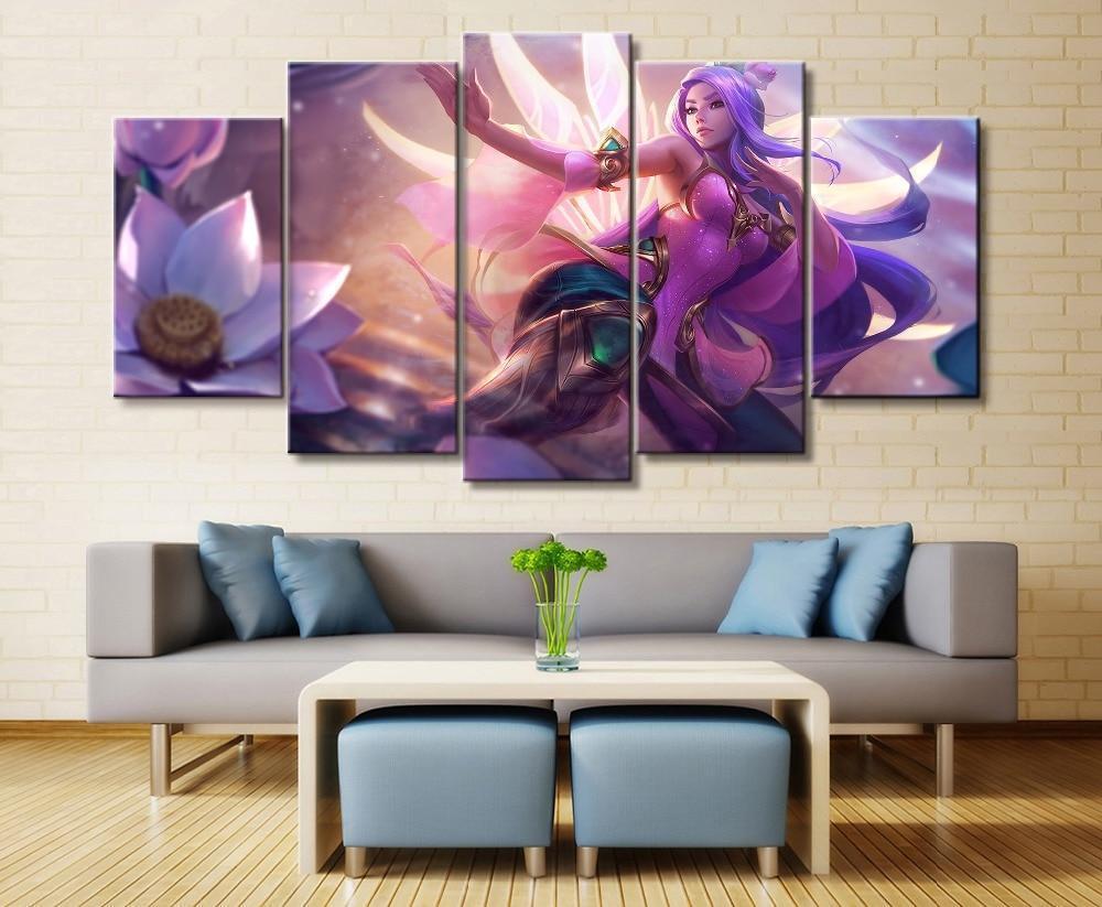 LOL League Of Legends Irelia 5 Gaming Canvas Wall Art