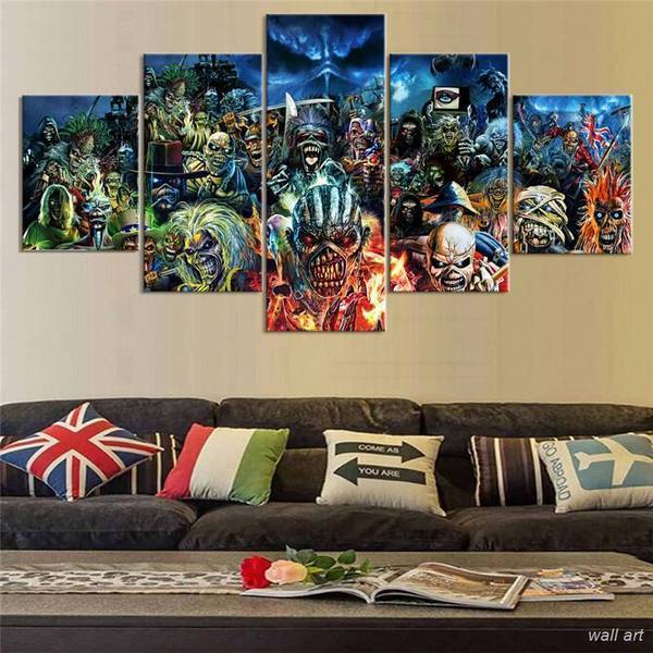 Iron Maiden Band Rock Music Canvas Wall Art