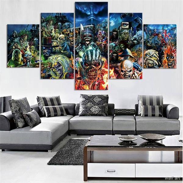 Iron Maiden Band Rock Music Canvas Wall Art