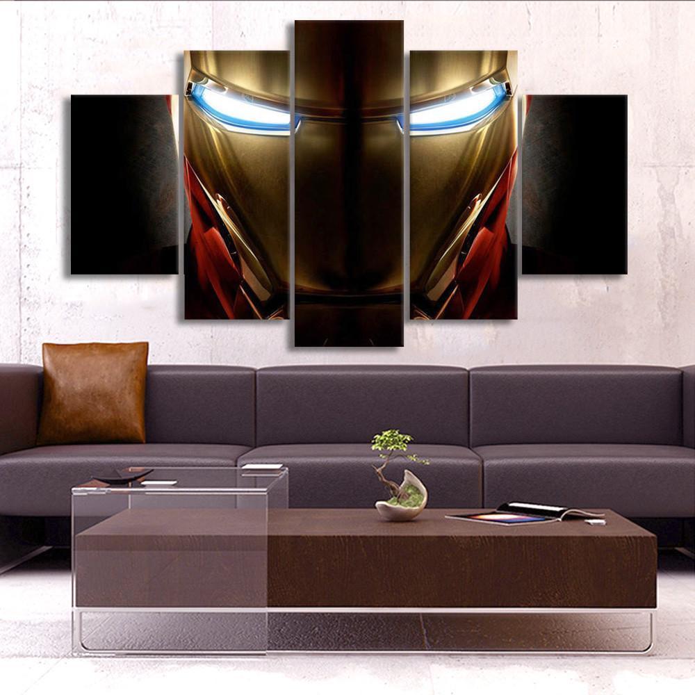 Iron Man Helmet Marvel Canvas Wall Art