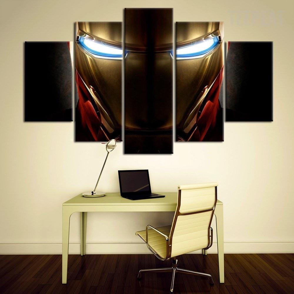 Iron Man Helmet Marvel Canvas Wall Art