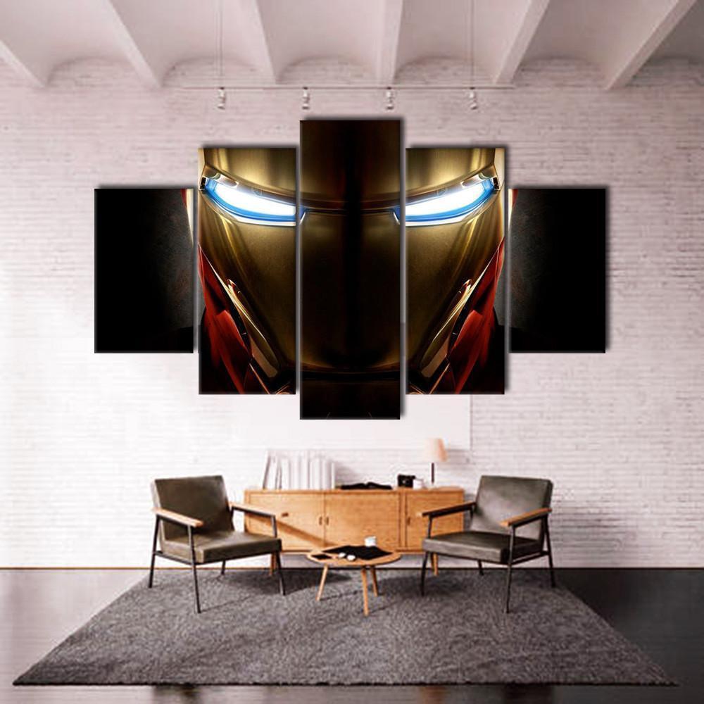 Iron Man Helmet Marvel Canvas Wall Art