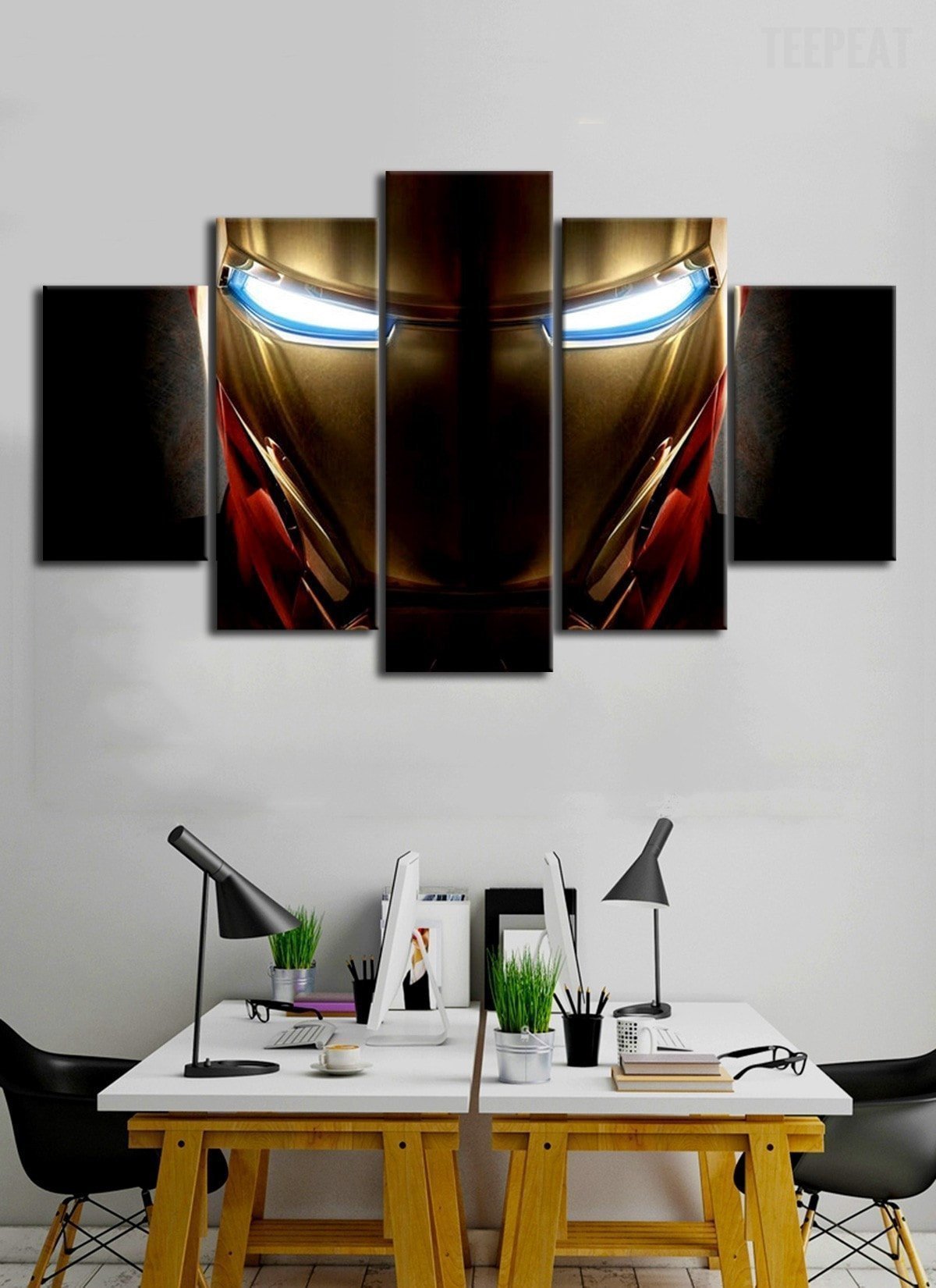 Iron Man Helmet Marvel Canvas Wall Art