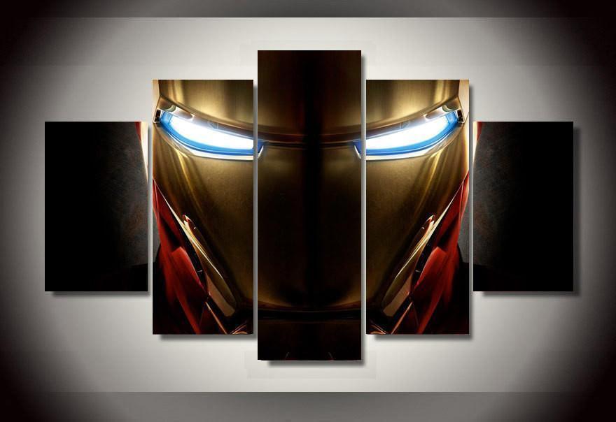 Iron Man Helmet Marvel Canvas Wall Art