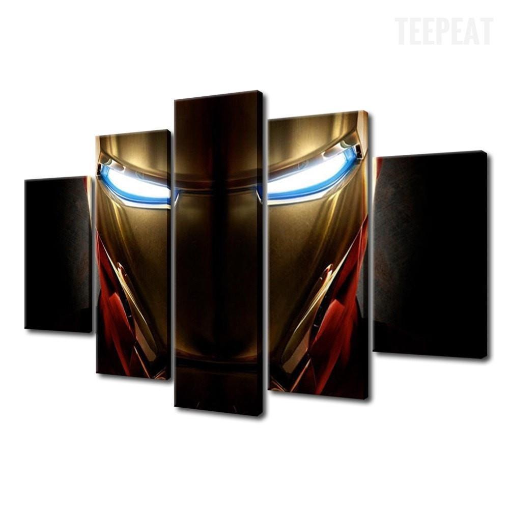 Iron Man Helmet Marvel Canvas Wall Art