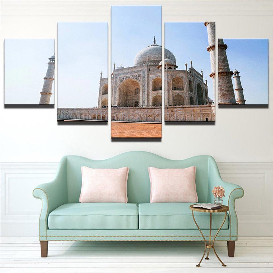 Islamic Muslims Buildin Nature Canvas Wall Art