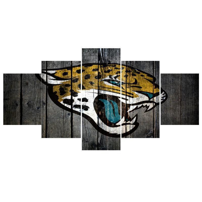 Jacksonville Jaguars Logo  Football Canvas Wall Art