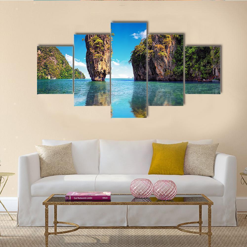 James Bond Island In Thailand Nature Canvas Wall Art
