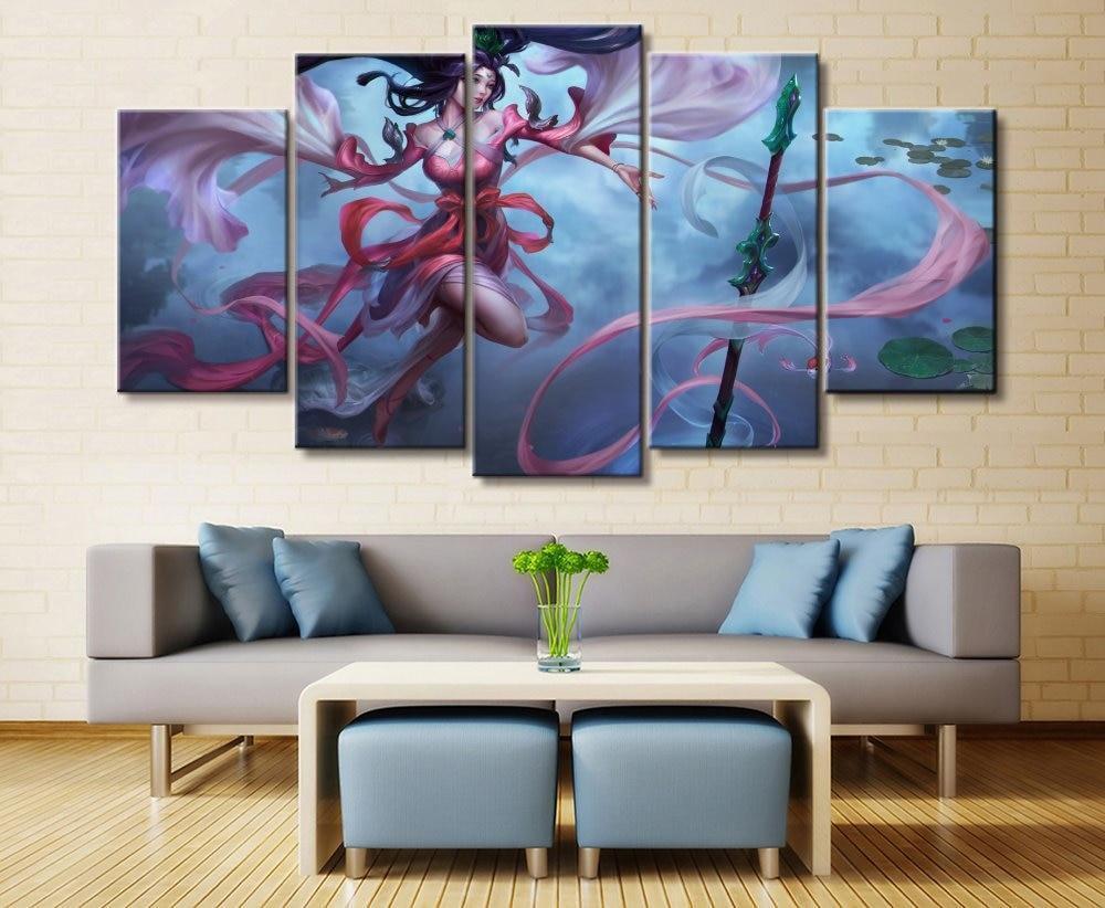 LOL League Of Legends Janna 3 Gaming Canvas Wall Art