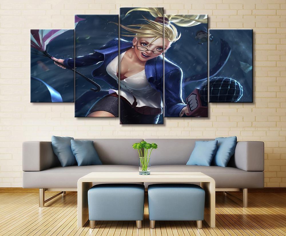 LOL League Of Legends Janna Gaming Canvas Wall Art