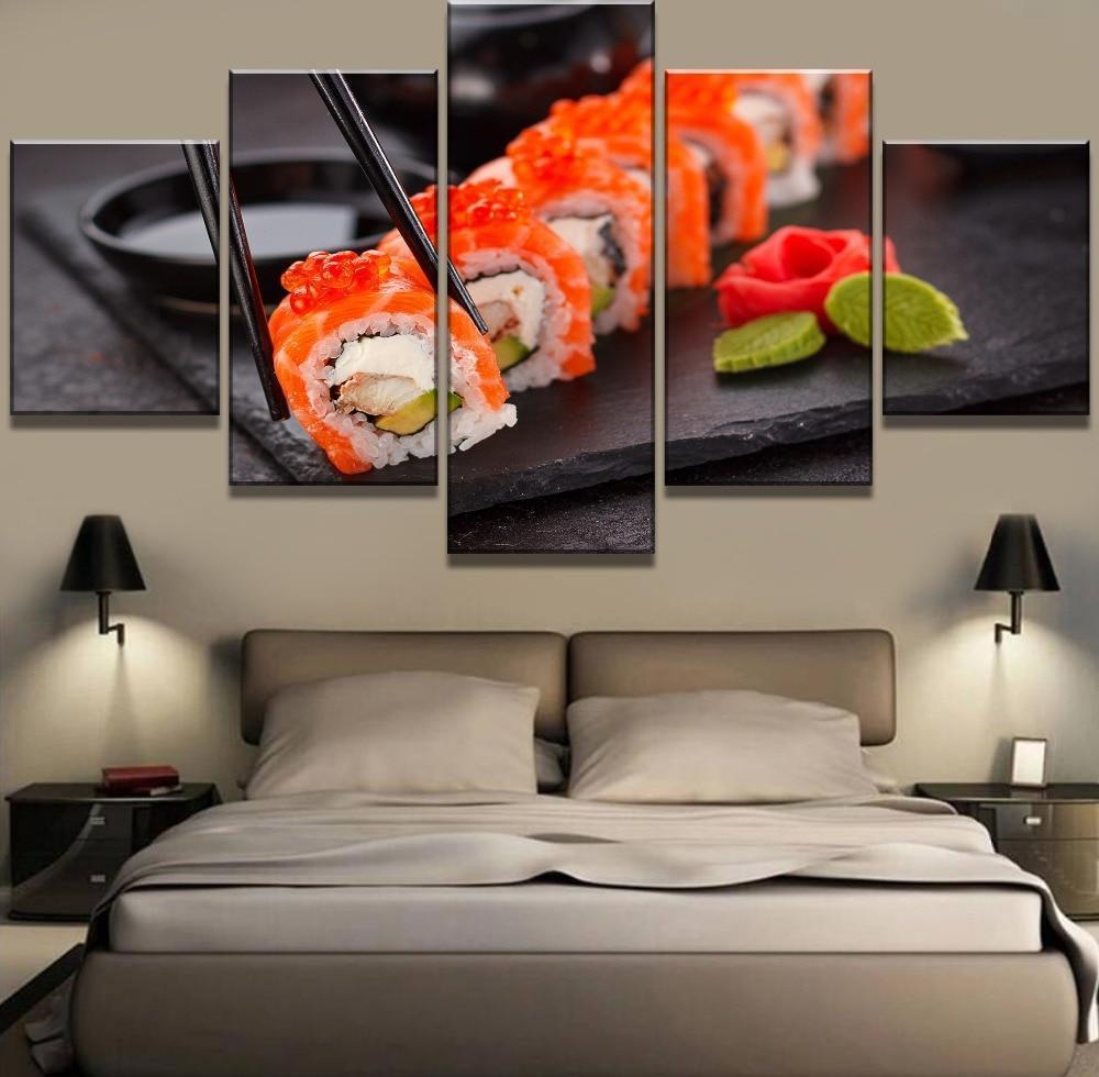 Japan Delicious Sushi Kitchen Canvas Wall Art
