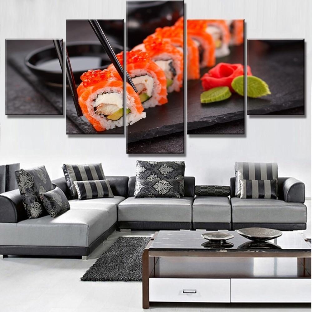 Japan Delicious Sushi Kitchen Canvas Wall Art