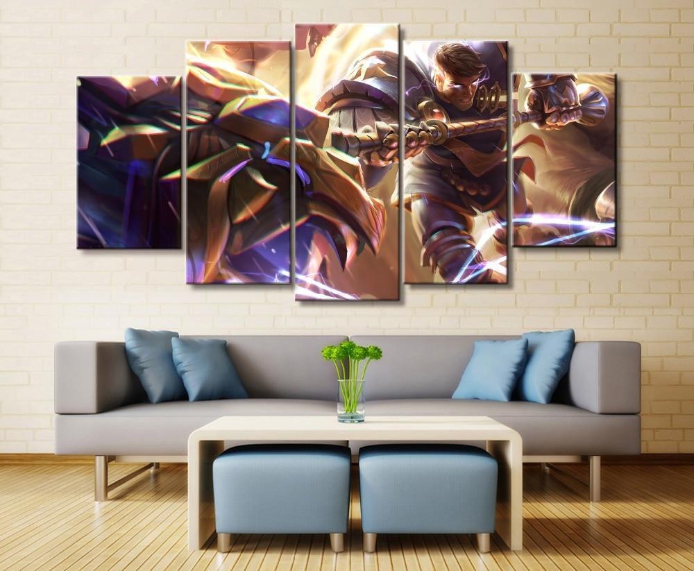 LOL League Of Legends Jayce 3 Gaming Canvas Wall Art