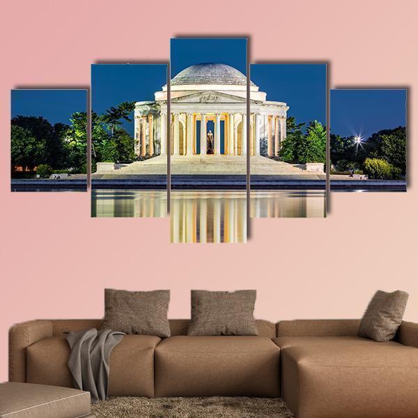 Jefferson Memorial In Washington Dc Nature Canvas Wall Art