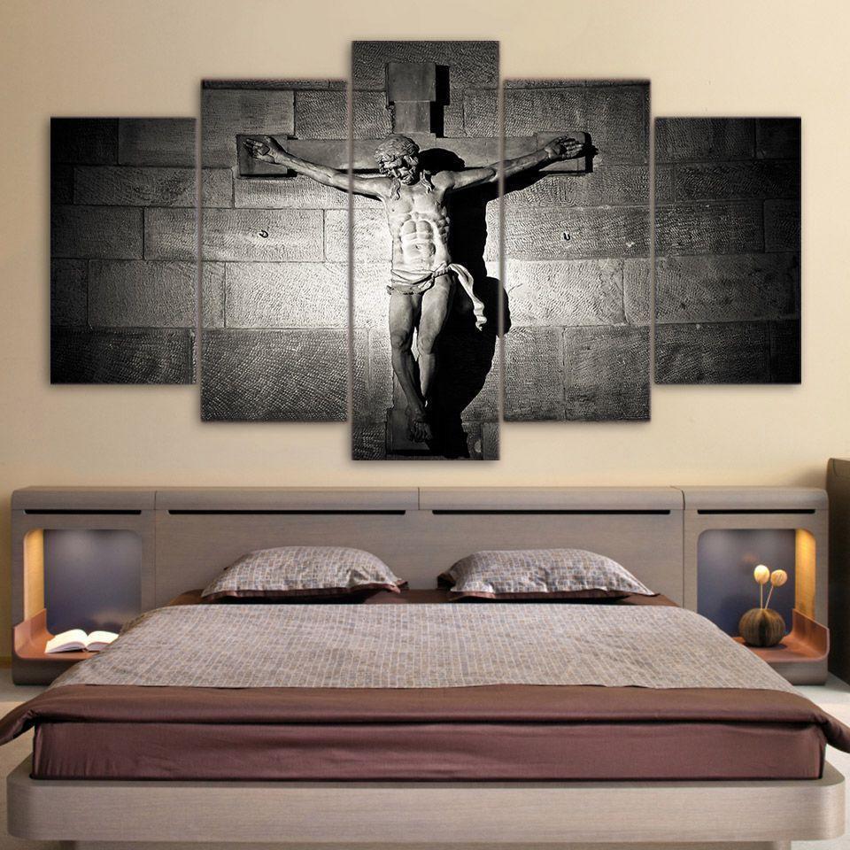 Jesus On Cross Canvas Wall Art