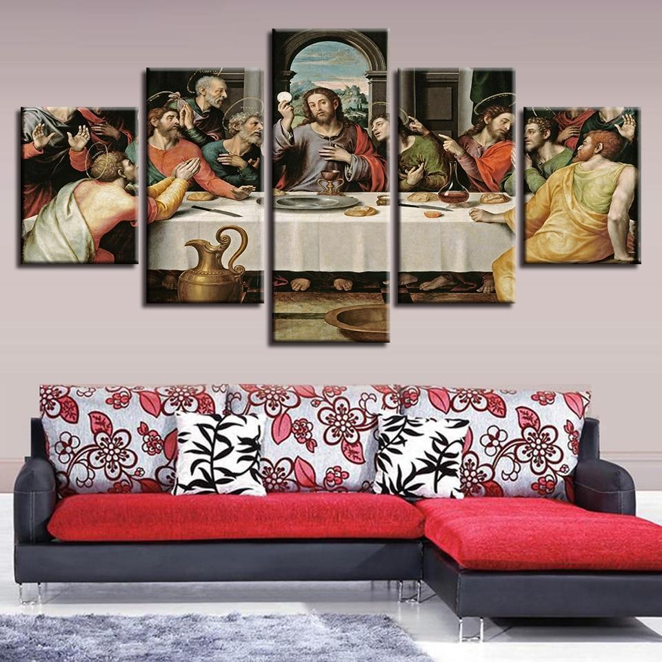 Jesus The Last Supper 7 Canvas Wall Art