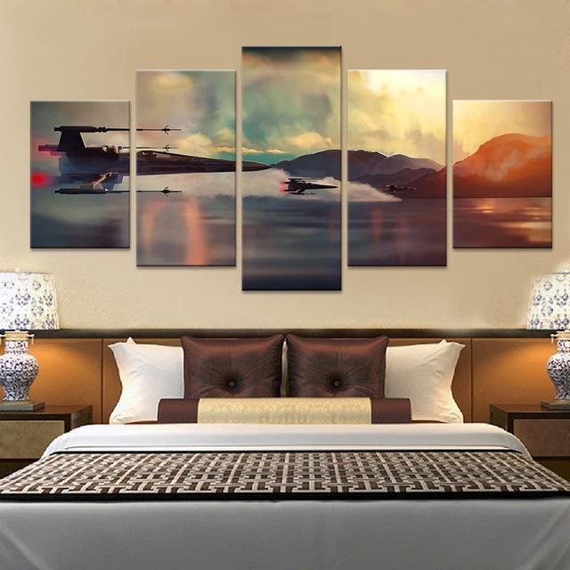 Jet Air Force Battle Movie Canvas Wall Art