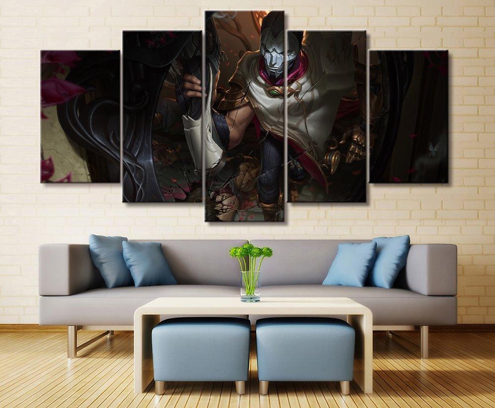 LOL League Of Legends Jhin 3 Gaming Canvas Wall Art