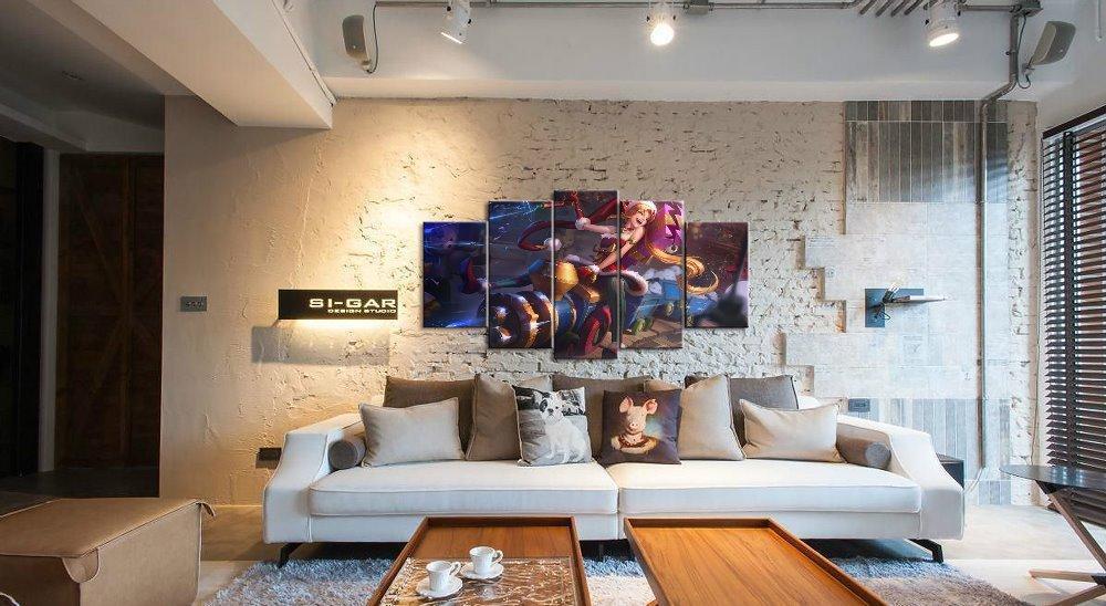 LOL League Of Legends Jinx 1 Gaming Canvas Wall Art