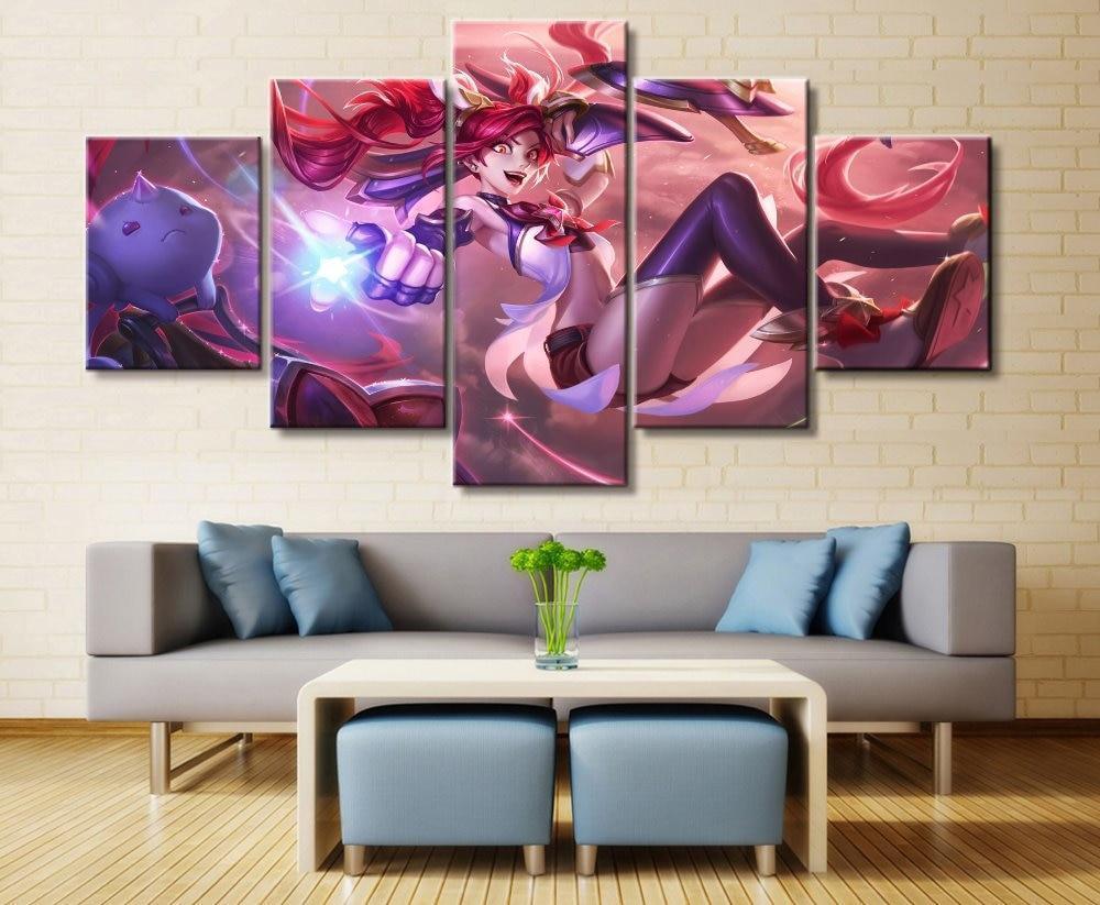 LOL League Of Legends Jinx 2 Gaming Canvas Wall Art