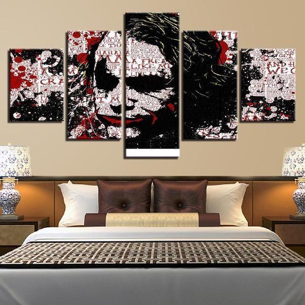 Joker Abstract And DC Canvas Wall Art