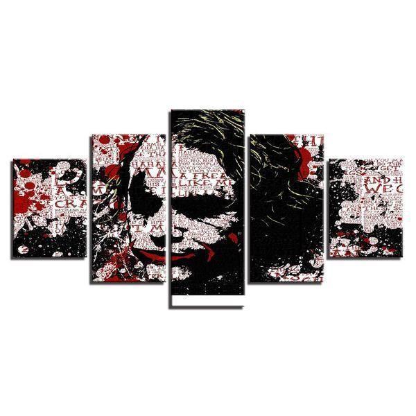 Joker Abstract And DC Canvas Wall Art