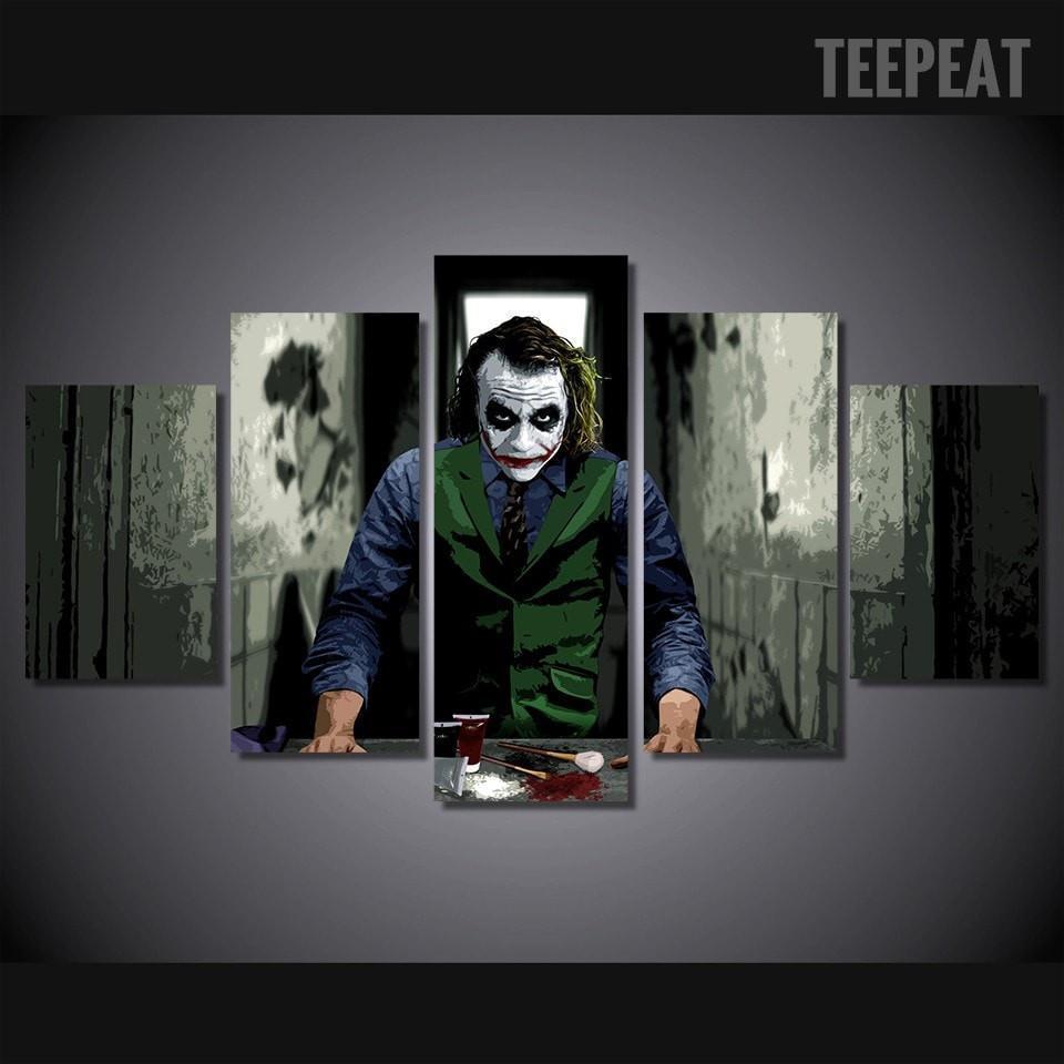 Joker Fierce Look DC Canvas Wall Art
