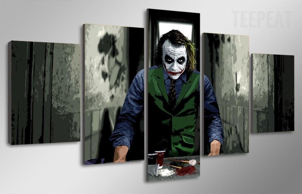 Joker Fierce Look DC Canvas Wall Art