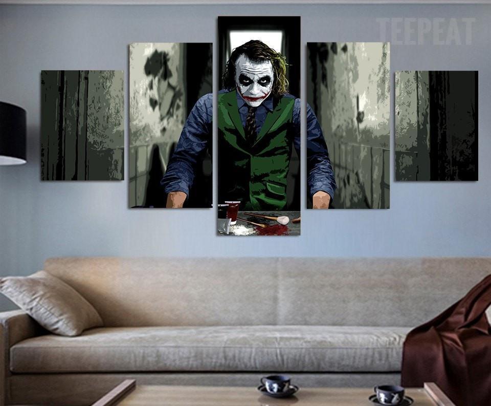 Joker Fierce Look DC Canvas Wall Art