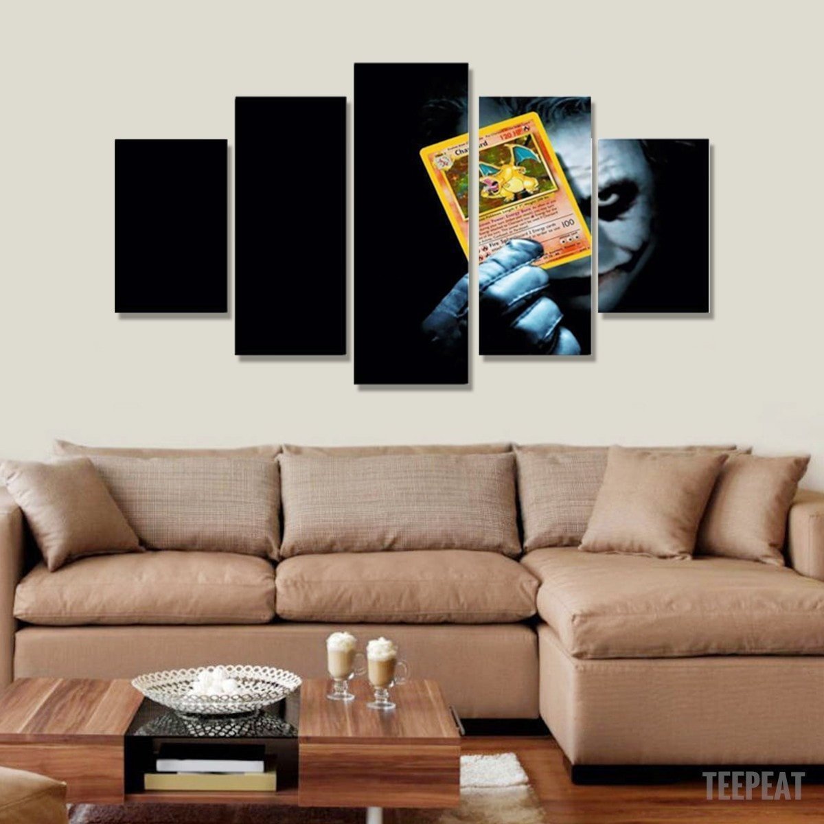 Joker Poke Card DC Canvas Wall Art