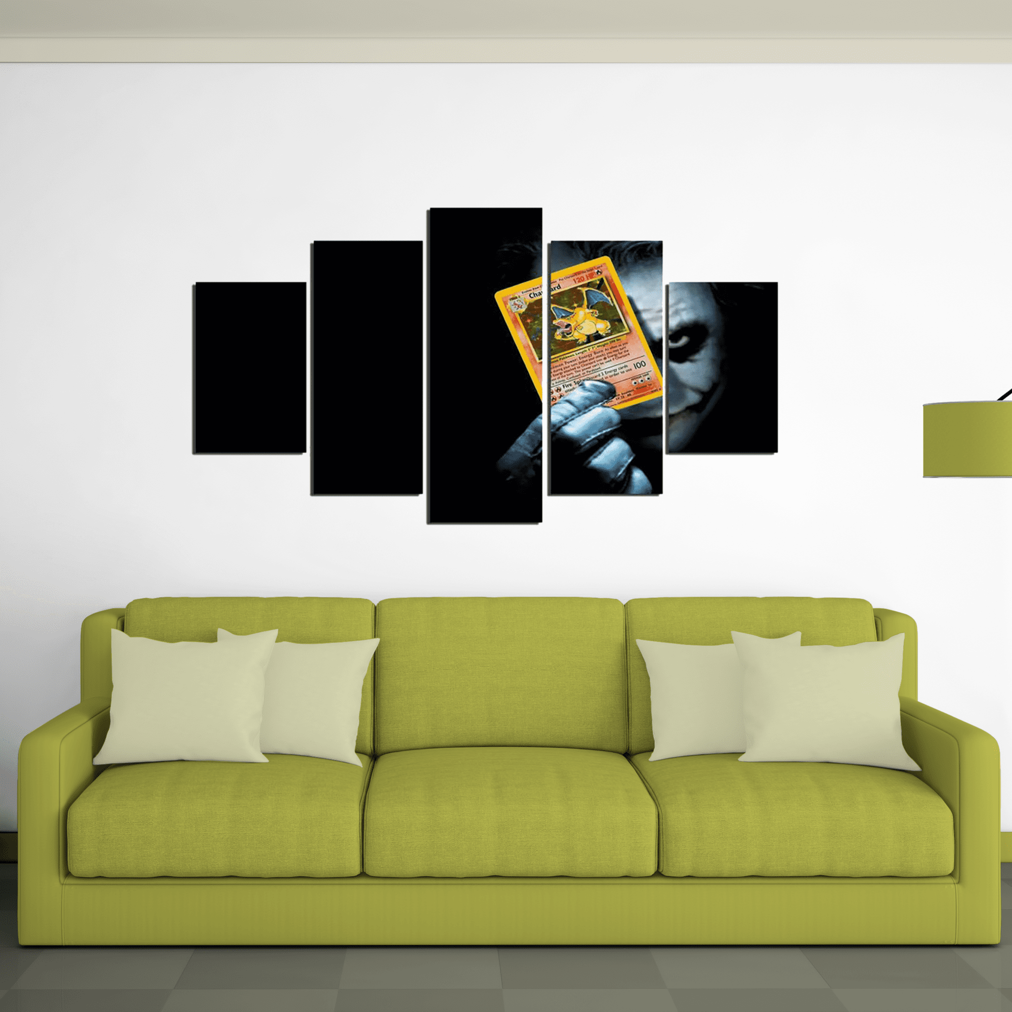 Joker Poke Card DC Canvas Wall Art
