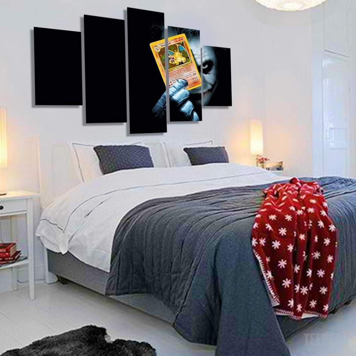 Joker Poke Card DC Canvas Wall Art
