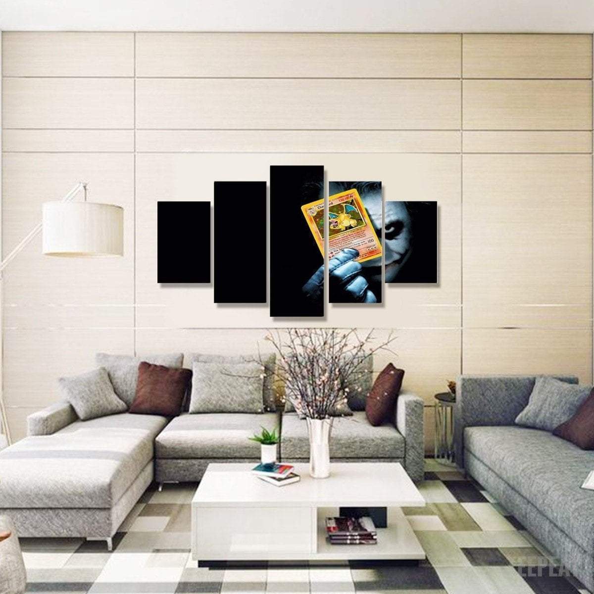 Joker Poke Card DC Canvas Wall Art
