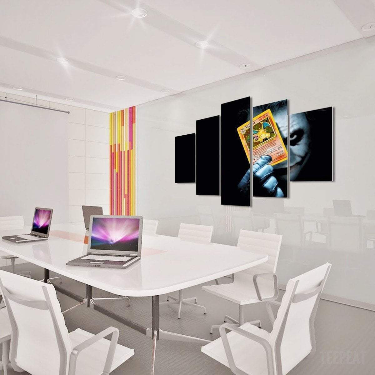 Joker Poke Card DC Canvas Wall Art