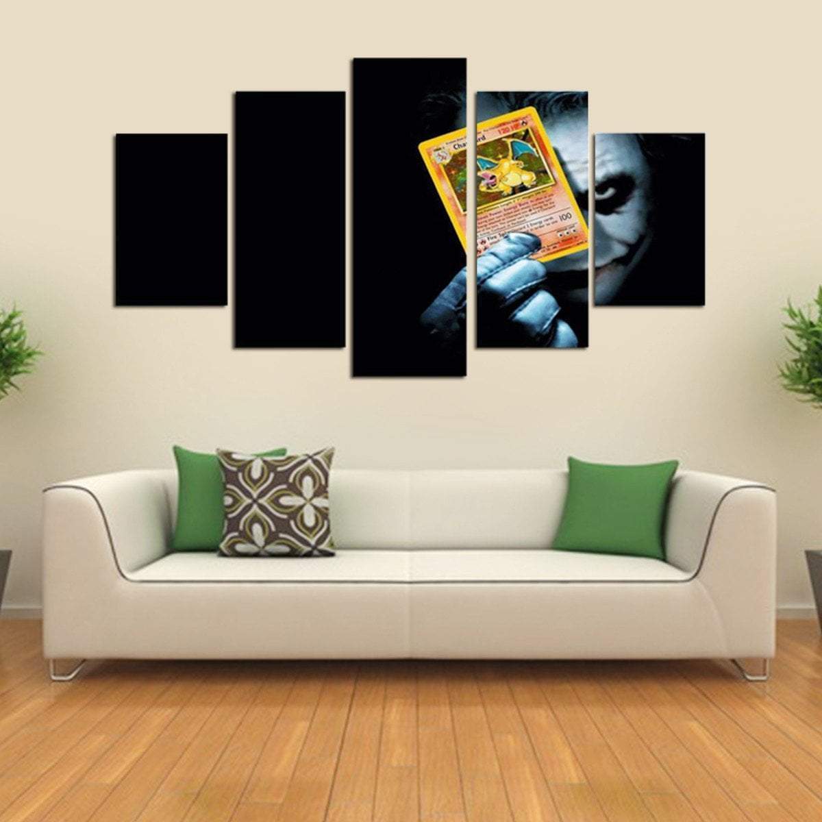 Joker Poke Card DC Canvas Wall Art